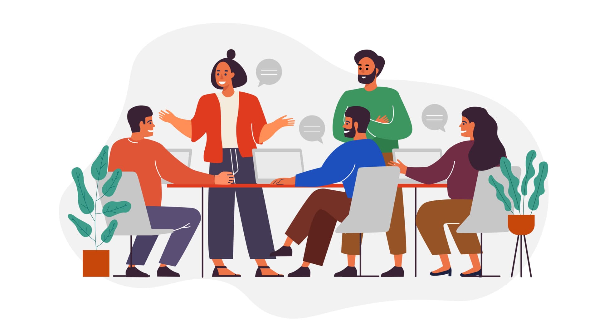 image of people having a discussion